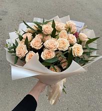 Букет Кремовые розы Латте в Обухово