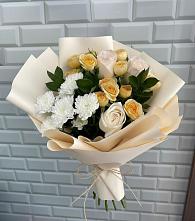 Букет цветов из:  Розы и Хризантемы в Обухово