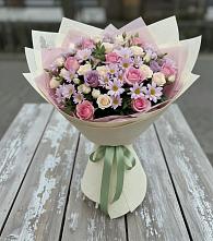 Букет цветов из:  Розы и Хризантемы в Обухово
