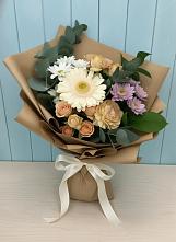 Букет цветов из:  Герберы и Хризантемы в Обухово