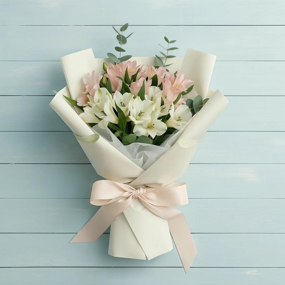 Букет цветов из: Альстромерии в Обухово