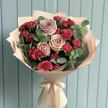 Букет цветов из:  Гвоздики и Розы #REPLACE_PRED# Обухово