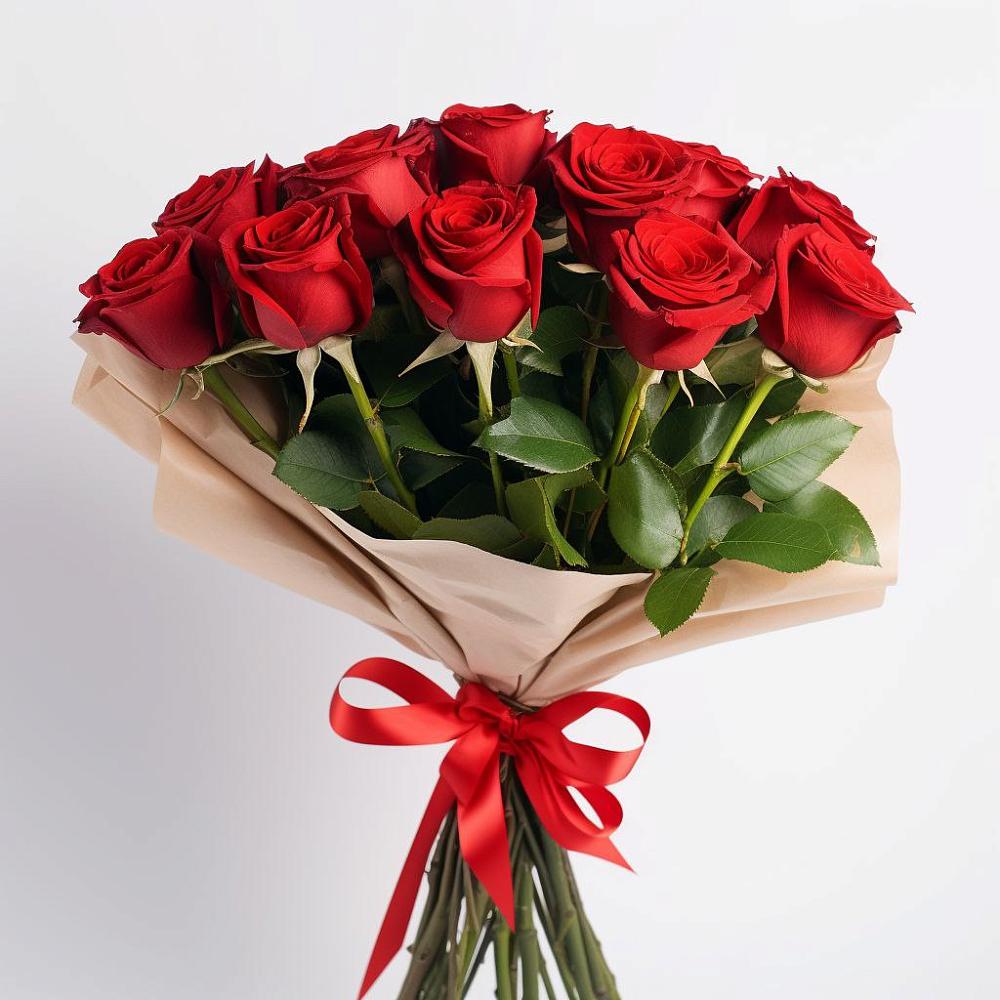 Букет 11 Красных роз Эдлесс Лав в Обухово