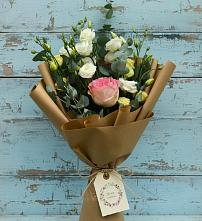 Букет цветов из:  Розы и Лизиантусы в Обухово