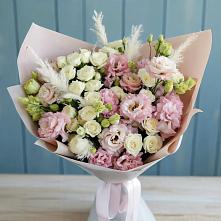 Букет цветов из:  Альстромерии и Розы в Обухово