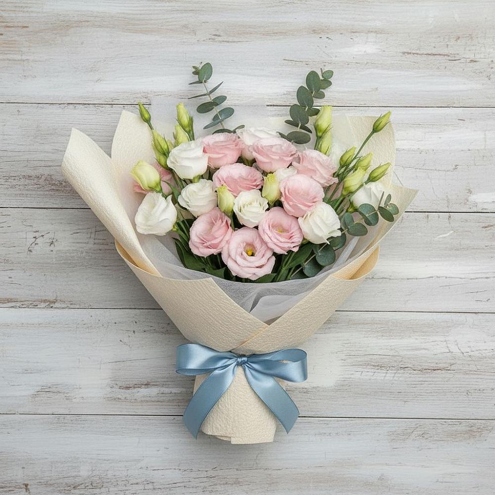 Букет цветов из: Лизиантусы в Обухово